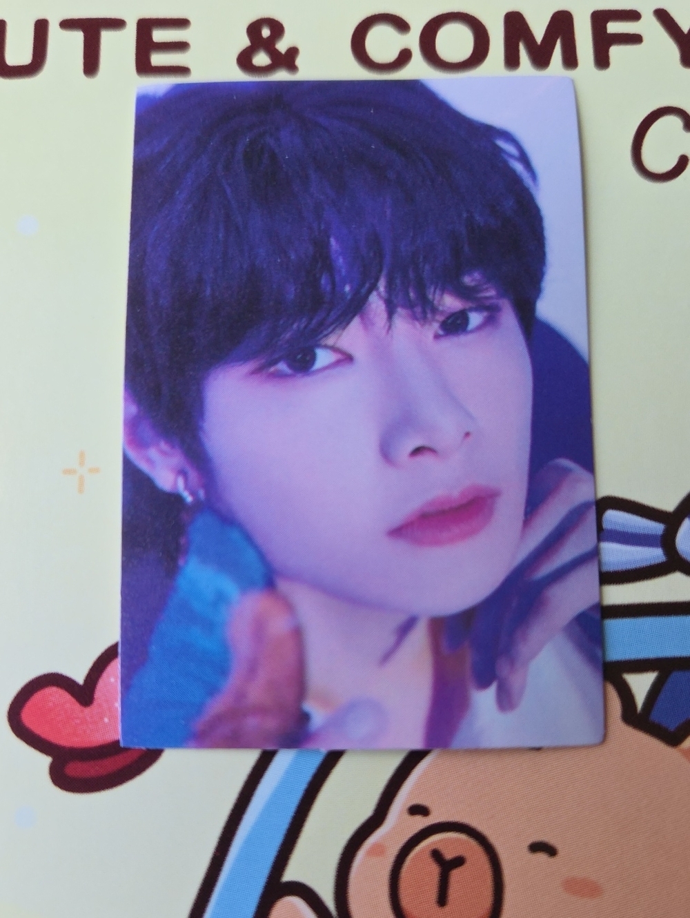 K-pop Idol Photocard Straykids Sticker- Purple & Pink Portrait